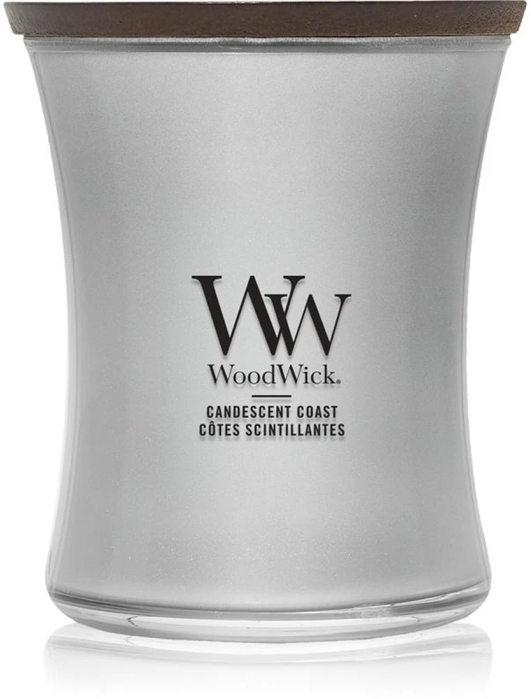„WoodWick Candescent Coast“ vidutinė žvakė