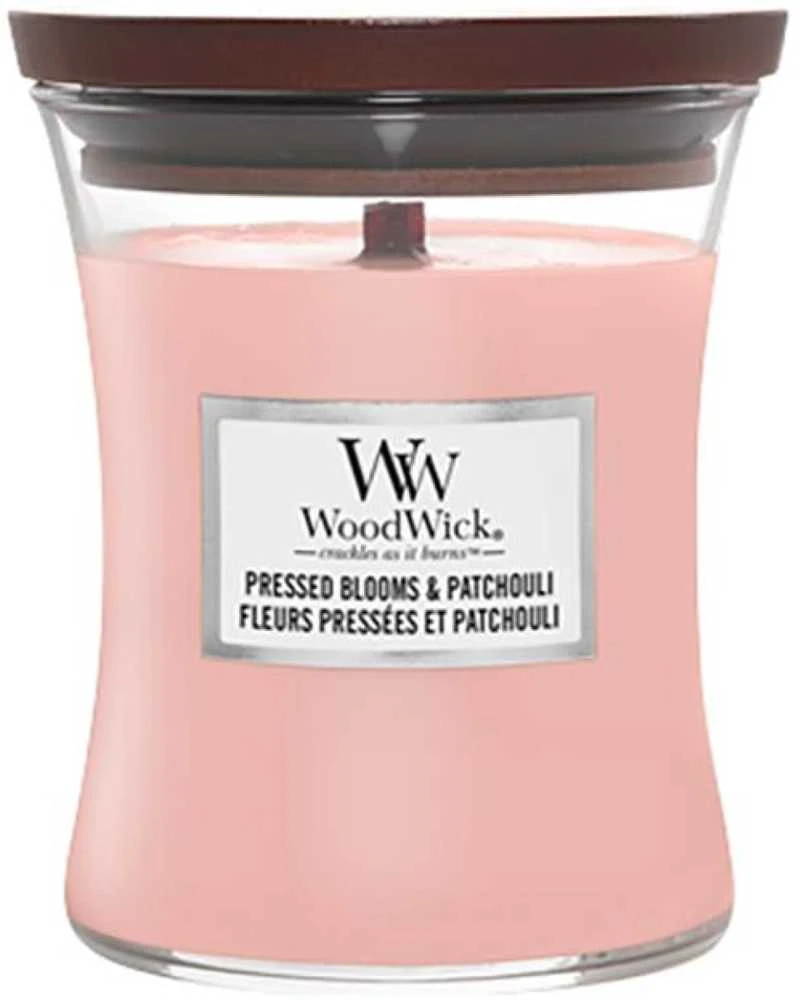WoodWick Aromatinė žvakė (Pressed Blooms & Patchouli), 275 g