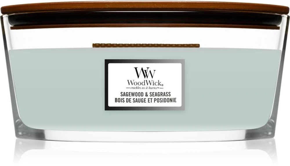 WoodWick Aromatinė žvakė (Sagewood & Seagrass), 453,6 g