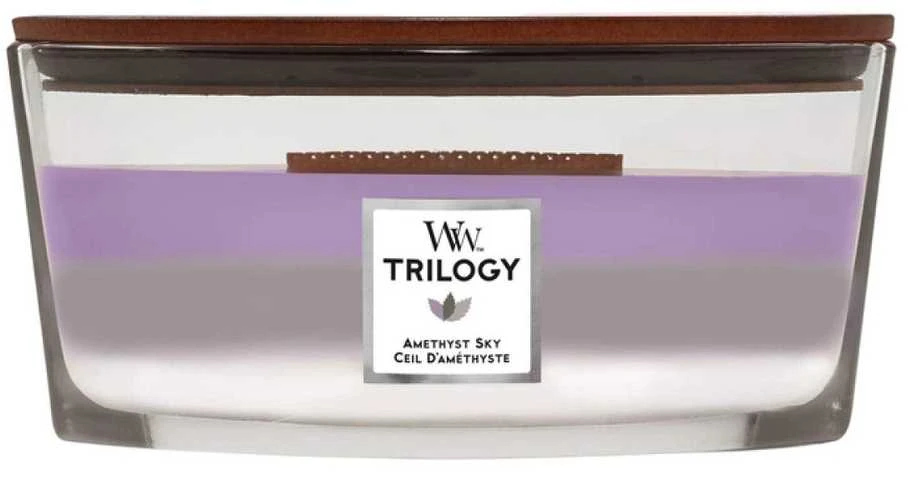 WoodWick Aromatinė žvakė (Amethyst Sky), 453,6 g