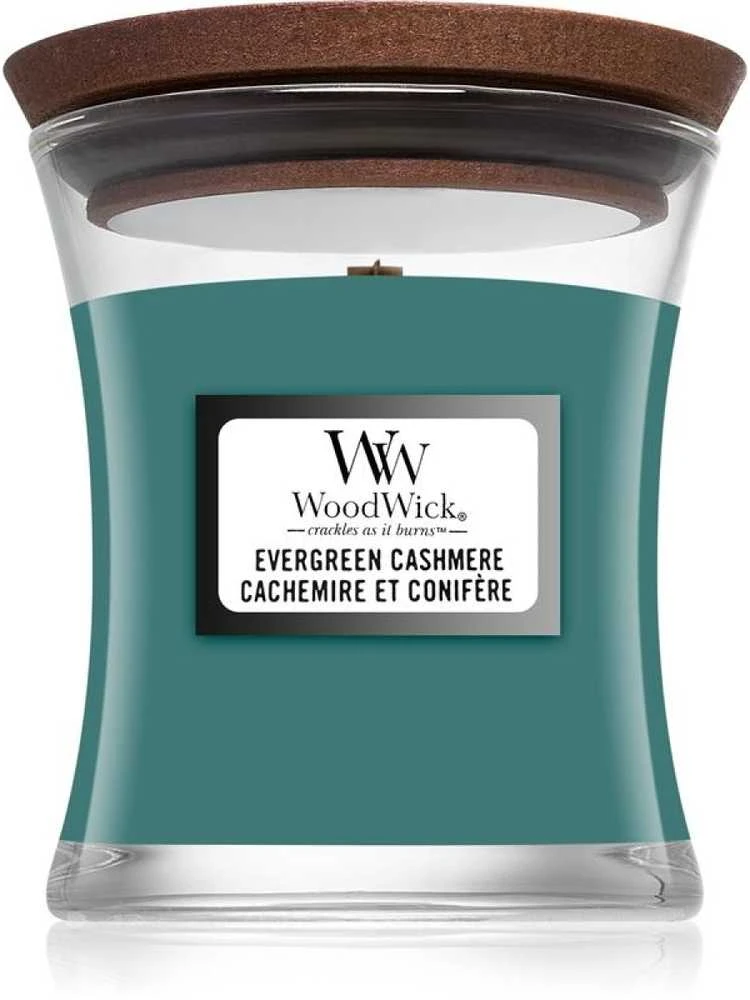 WoodWick Aromatinė žvakė (Evergreen Cashmere), 85 g