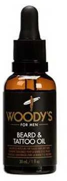 Woody's Beard & Tattoo Oil aliejus barzdai ir tatuiruotėms, 30 ml