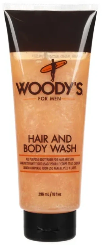 Woody's Hair And Kūno prausiklis prausiklis kūnui ir plaukams, 296 ml