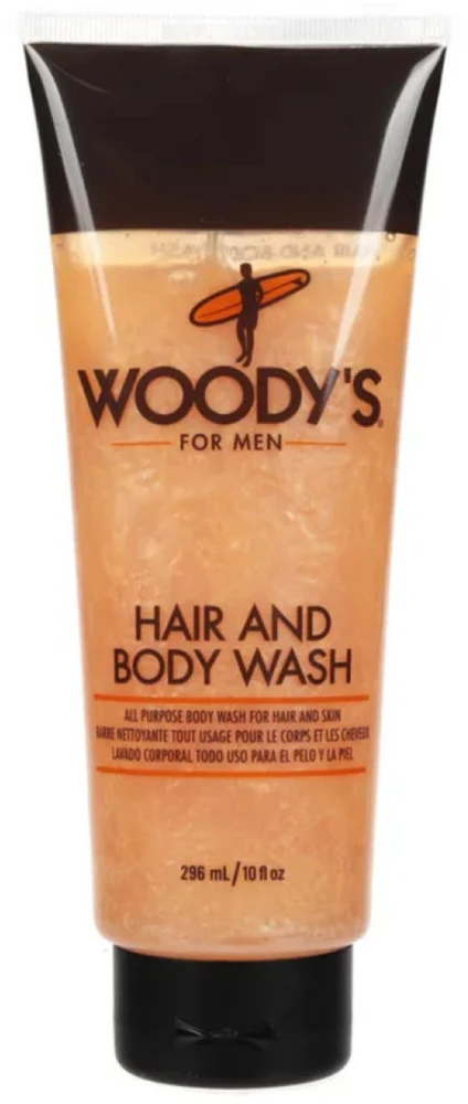 Woody's Hair And Kūno prausiklis prausiklis kūnui ir plaukams, 296 ml