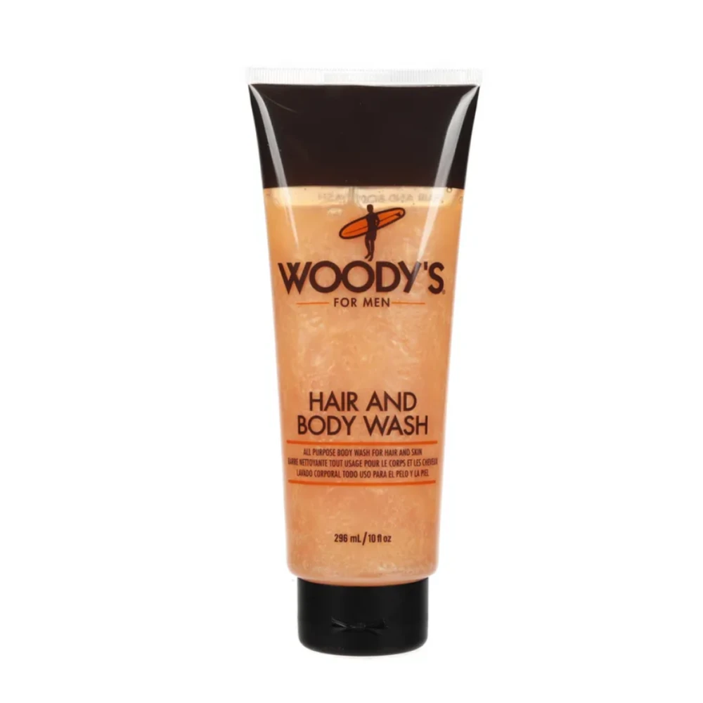 Woody's Hair And Kūno prausiklis prausiklis kūnui ir plaukams, 296 ml