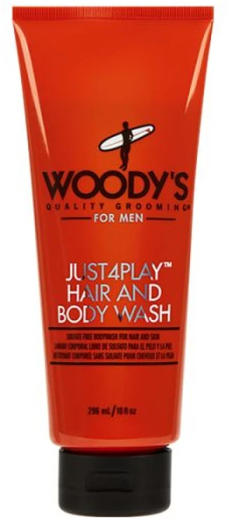 Woody's Just4Play Hair And Kūno prausiklis prausklis kūnui ir plaukams, 236 ml