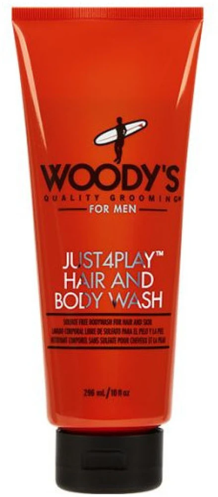 Woody's Just4Play Hair And Kūno prausiklis prausklis kūnui ir plaukams, 236 ml