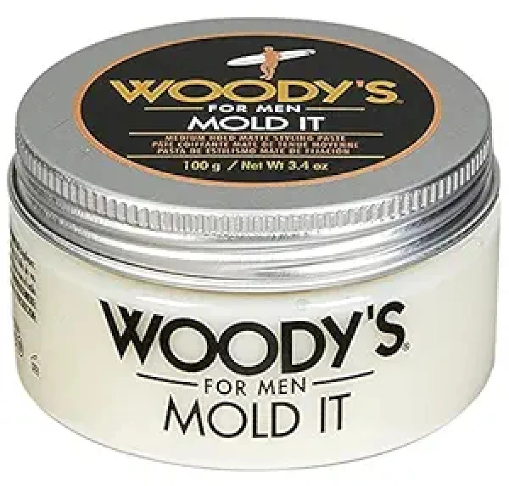 Woody's Mold It Matte Styling Paste pasta plaukų formavimui, 100 g
