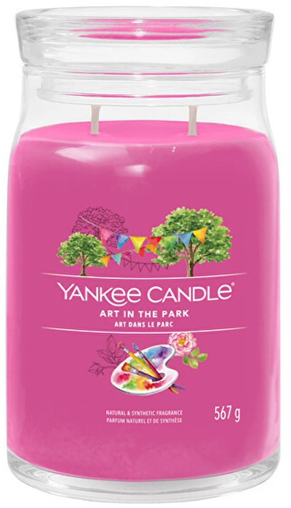 Yankee Candle Aromatinė žvakė Signatūrinis stiklas didelis "Art in the Park" 567 g