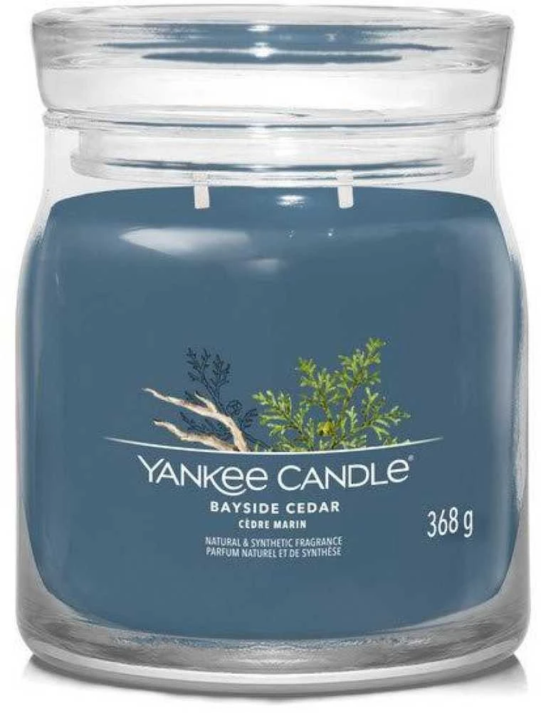 Yankee Candle Aromatinė žvakė Signature glass medium Bayside Cedar 368 g