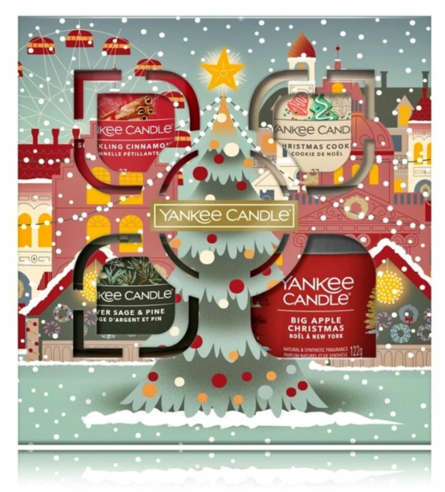 Yankee Candle Christmas Edition žvakių rinkinys (3 x 37 g + 121 g)