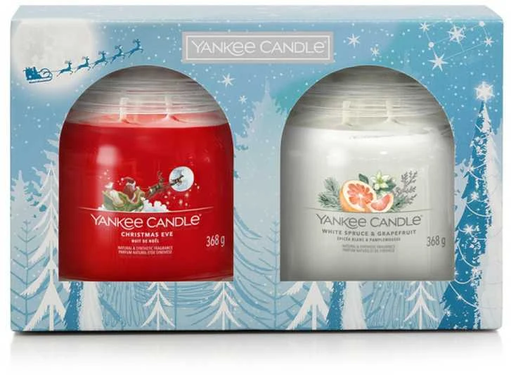 Yankee Candle Kalėdinis dovanų rinkinys Signatūrinės žvakės 2 vnt.