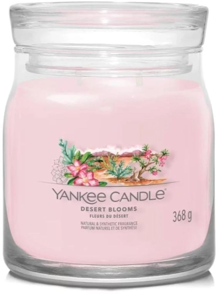 Yankee Candle Aromatinė žvakė Aromatinė žvakė Signatūrinė stiklinė vidutinė Desert Blooms 368 g