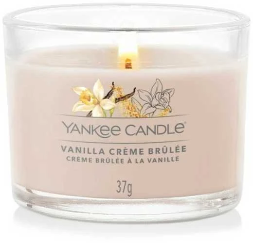 Yankee Candle Yankee žvakė su vaniliniu kremu brulee, 3 x 37 g