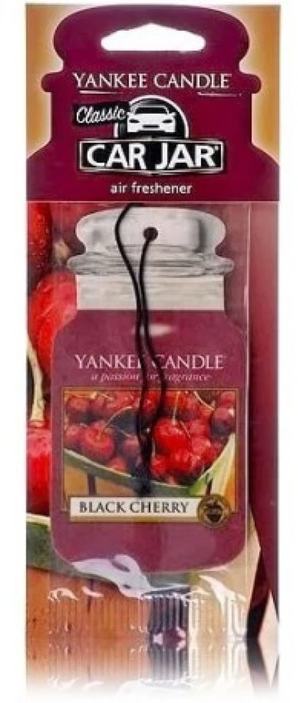 Yankee Candle Juodas Cherry Car Jar aromatinis automobilio kvapas, 1 vnt.