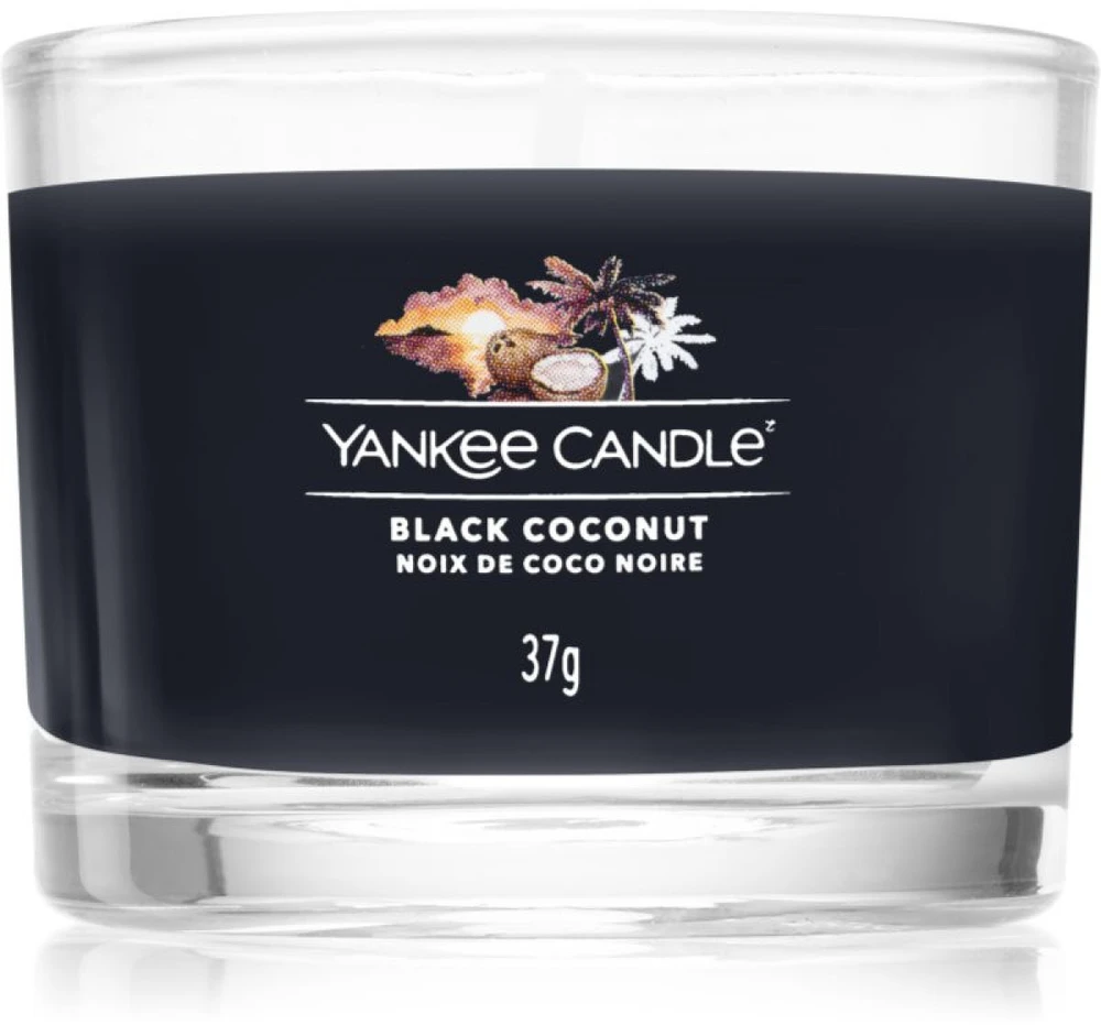 Yankee Candle Juodas Coconut kvepianti žvakė, 37 g