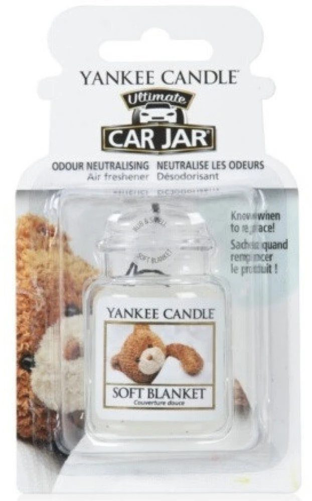 Yankee Candle Soft Blanket Car Jar Ultimate oro gaiviklis automobiliui, 24 g