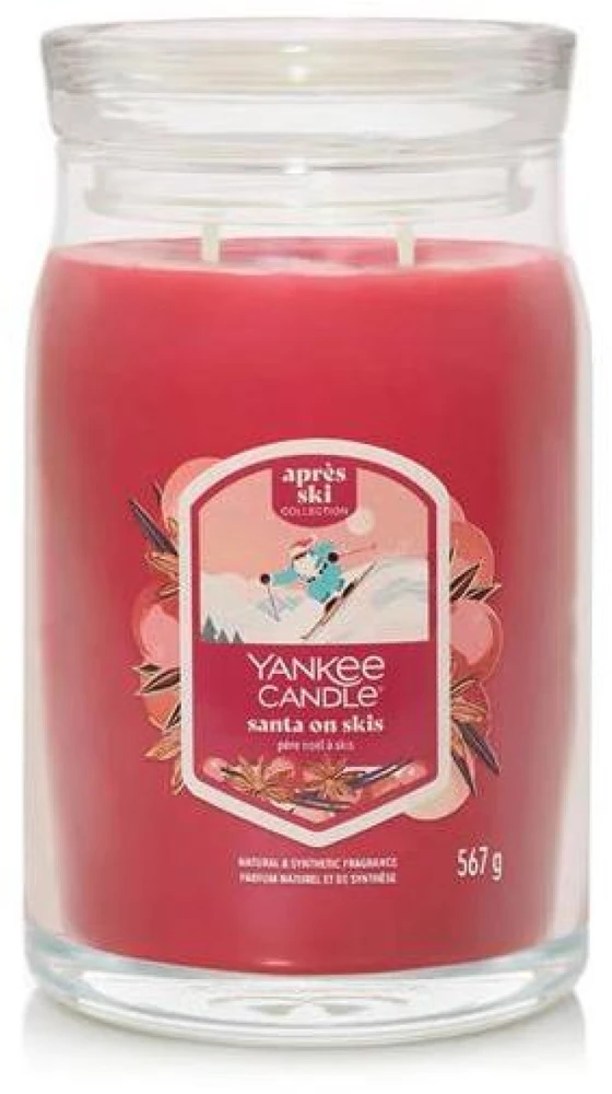 Yankee Candle Signature Santa On Skis žvakė didelė, 567 g