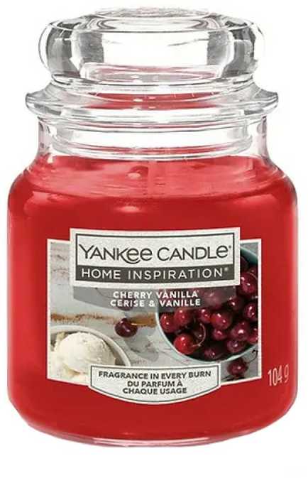 Yankee Candle kvapioji žvakė „Home Inspiration“ maža, vyšnių ir vanilės skonio, 104 g