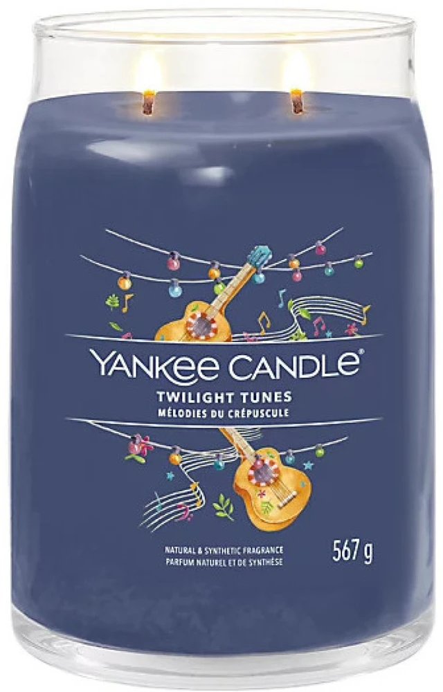 Yankee Candle Aromatinė žvakė Signatūrinė stiklinė didelė Twilight Tunes 567 g