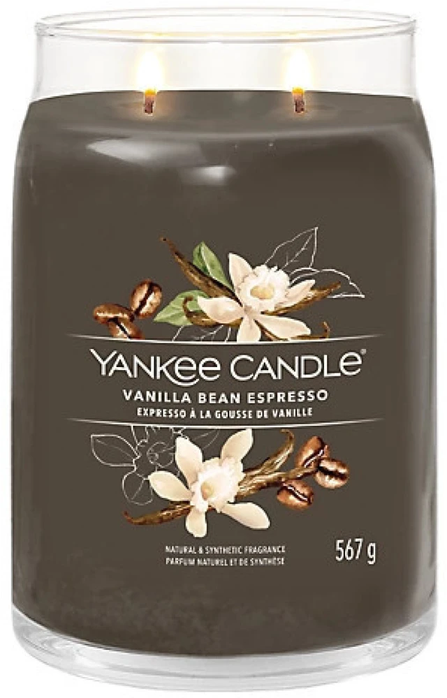 Yankee Candle Aromatinė žvakė "Signature" didelė stiklinė "Vanilla Bean Espresso" 567 g