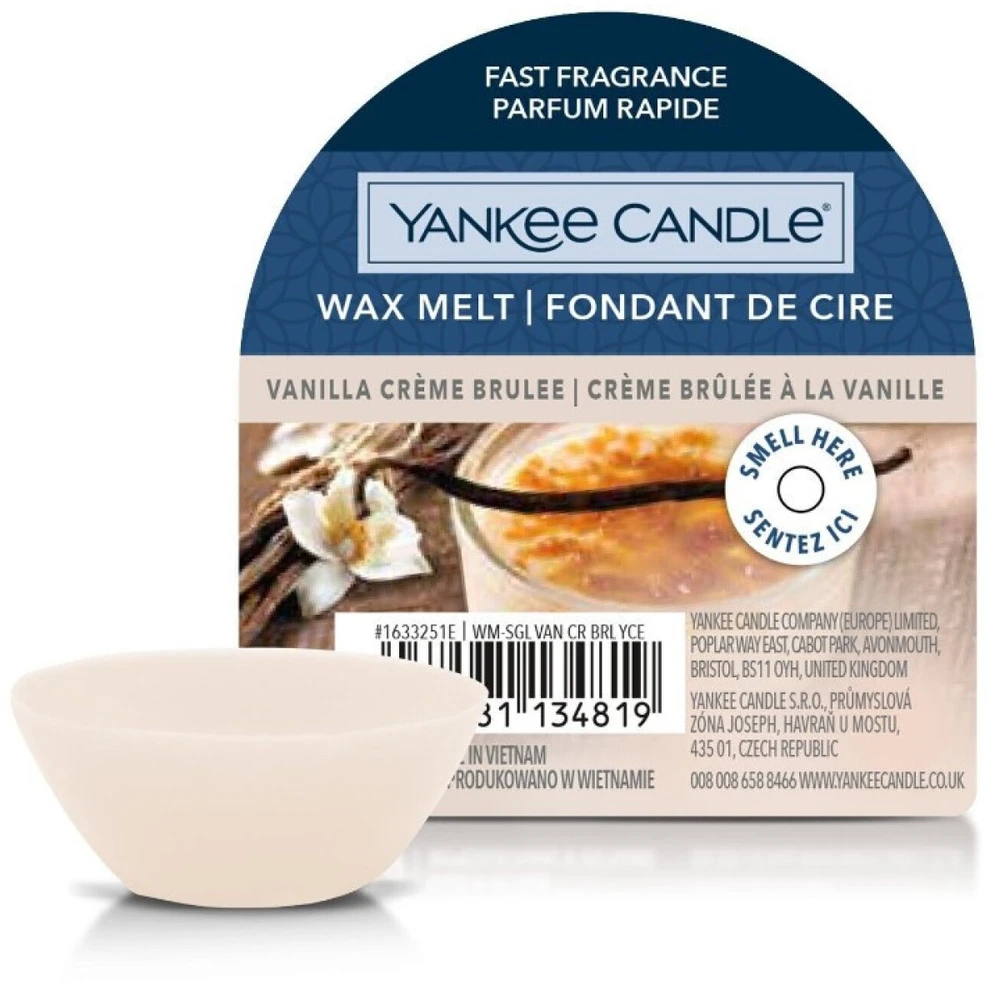 Yankee Candle Vanilla Creme Brulee aromatinis vaškas, 22 g