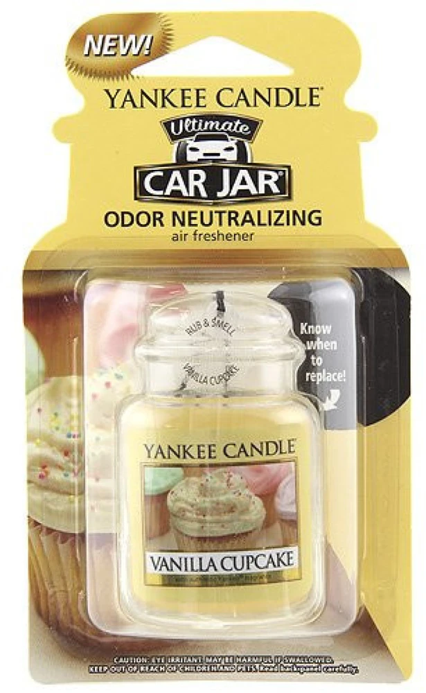 Yankee Candle Vanilla Cupcake Car Jar Ultimate oro gaiviklis automobiliui, 24 g