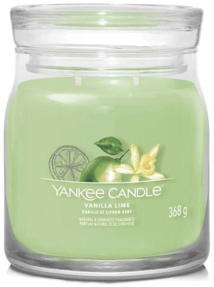 Yankee Candle Aromatinė žvakė Signature glass medium Vanilla Lime 368 g