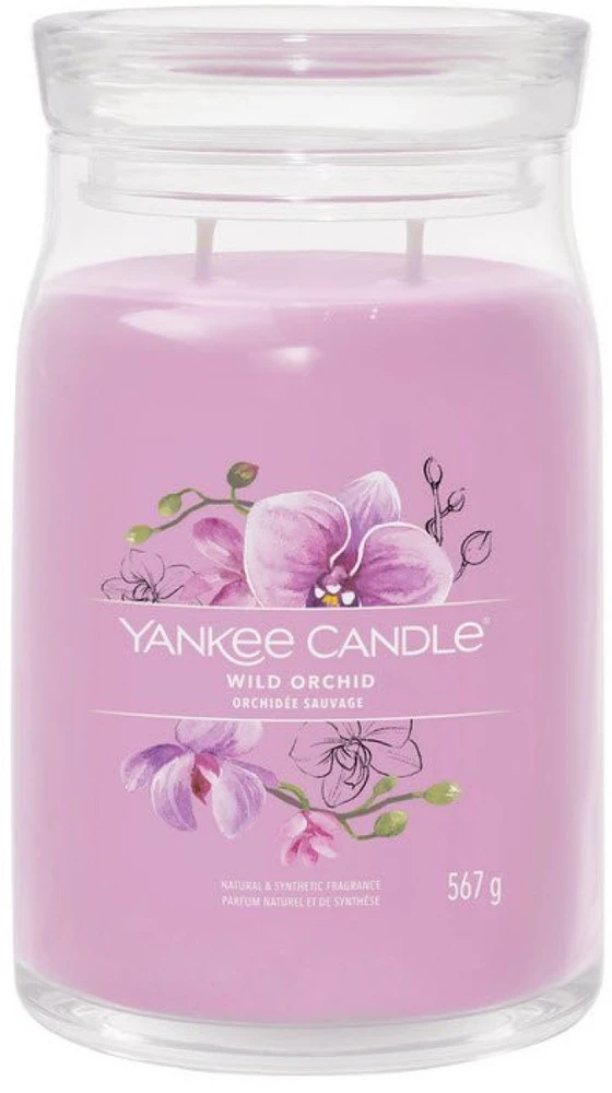 Yankee Candle Aromatinė žvakė Signature glass large Wild Orchid 567 g