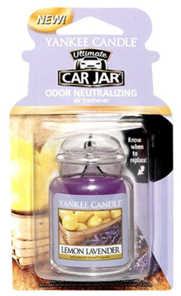 Yankee Candle Lemon Lavender Car Jar Ultimate oro gaiviklis automobiliui, 24 g