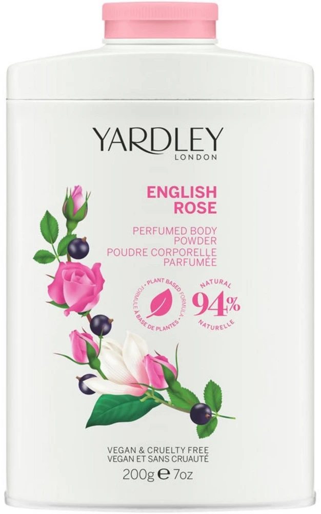 Yardley angliškų rožių kūno pudra, 200 g