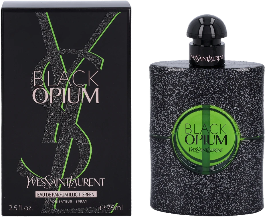Yves Saint Laurent YSL Juodas Opium Illicit Žalias EDP parfumuotas vanduo moterims, 75 ml