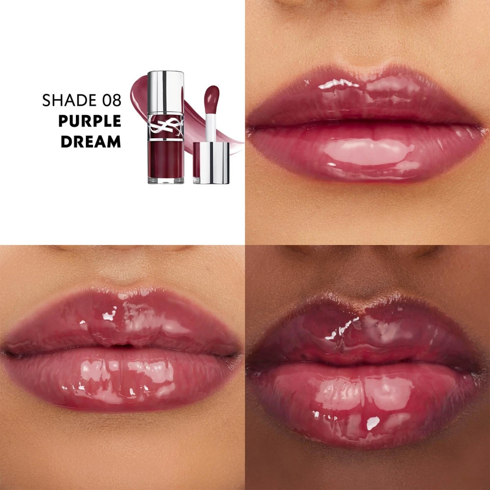 Yves Saint Laurent Loveshine Plumping Lip Oil Gloss putlinantis lūpų blizgis, atspalvis: 8 Violetinė Dream, 6 ml