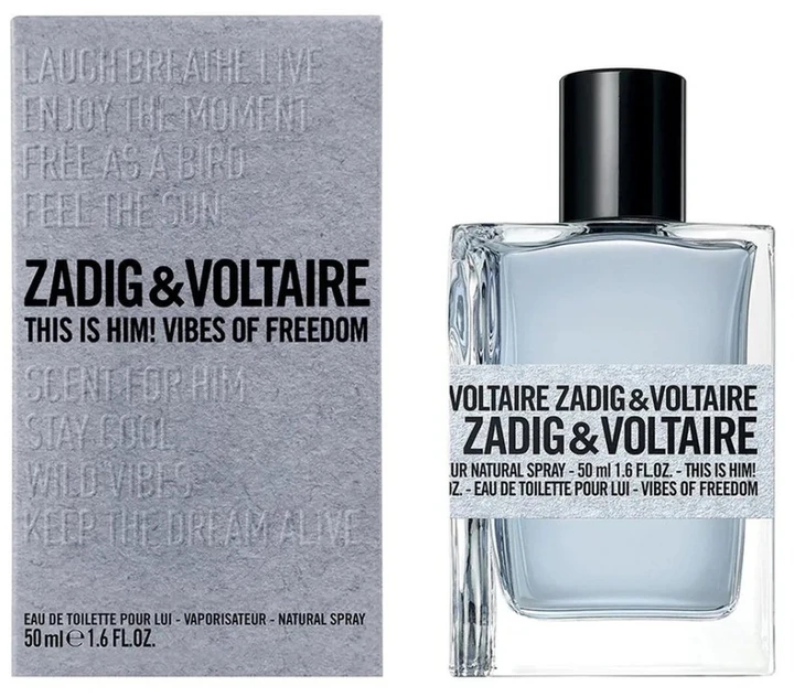 Zadig & Voltaire This is Him! Vibes of Freedom EDT tualetinis vanduo vyrams, 50 ml