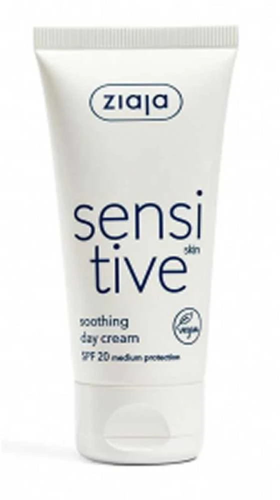 "Ziaja Sensitive" raminamasis dieninis kremas jautriai odai 50ml