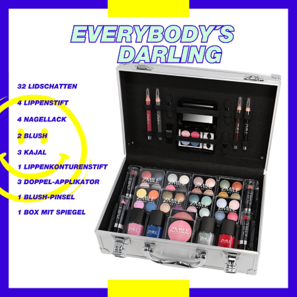 ZMILE COSMETICS Everybody´s Darling Makeup Palette dekoratyvinės kosmetikos lagaminėlis