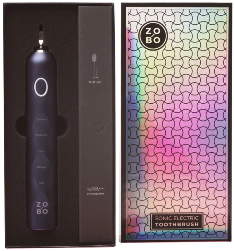 ZoBo Sonic elektrinis dantų šepetėlis DT1013, tamsiai mėlynas