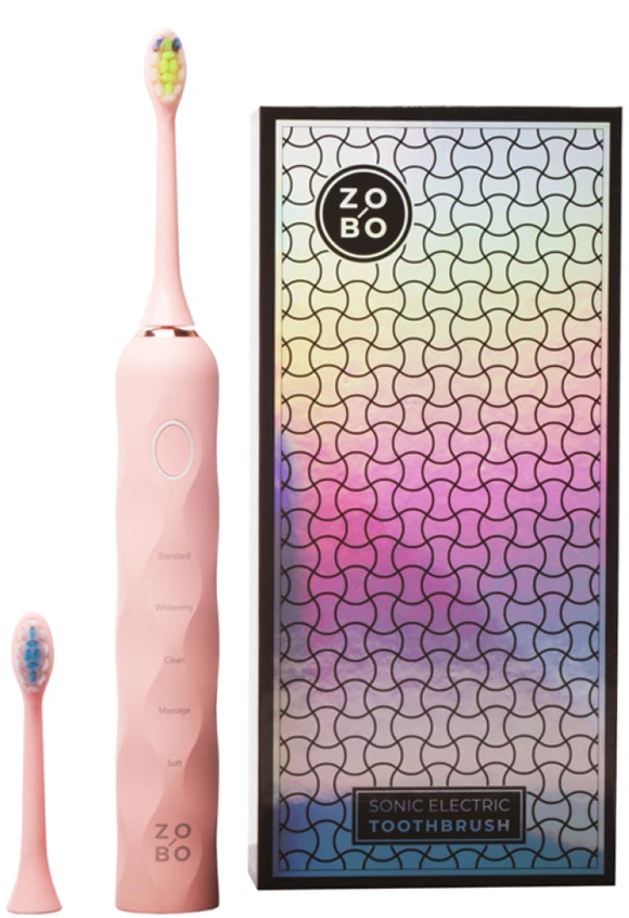 ZoBo Sonic elektrinis dantų šepetėlis DT1013, rožinis
