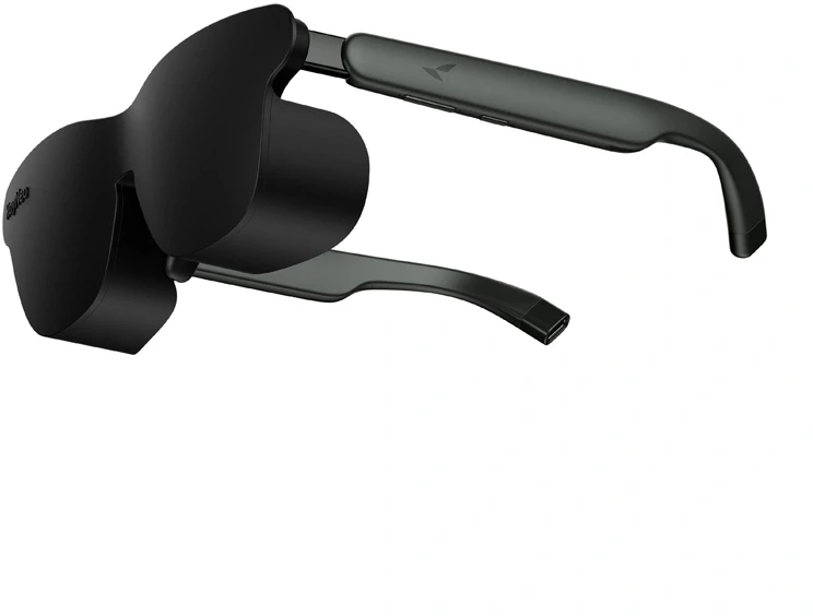 AR Akiniai - RayNeo GT Max, L 5,5 kartos dviejų sluoksnių Micro-OLED 59° 120 Hz 307 Colių 3DoF USB-C Keturi Garsiakalbiai 78 g