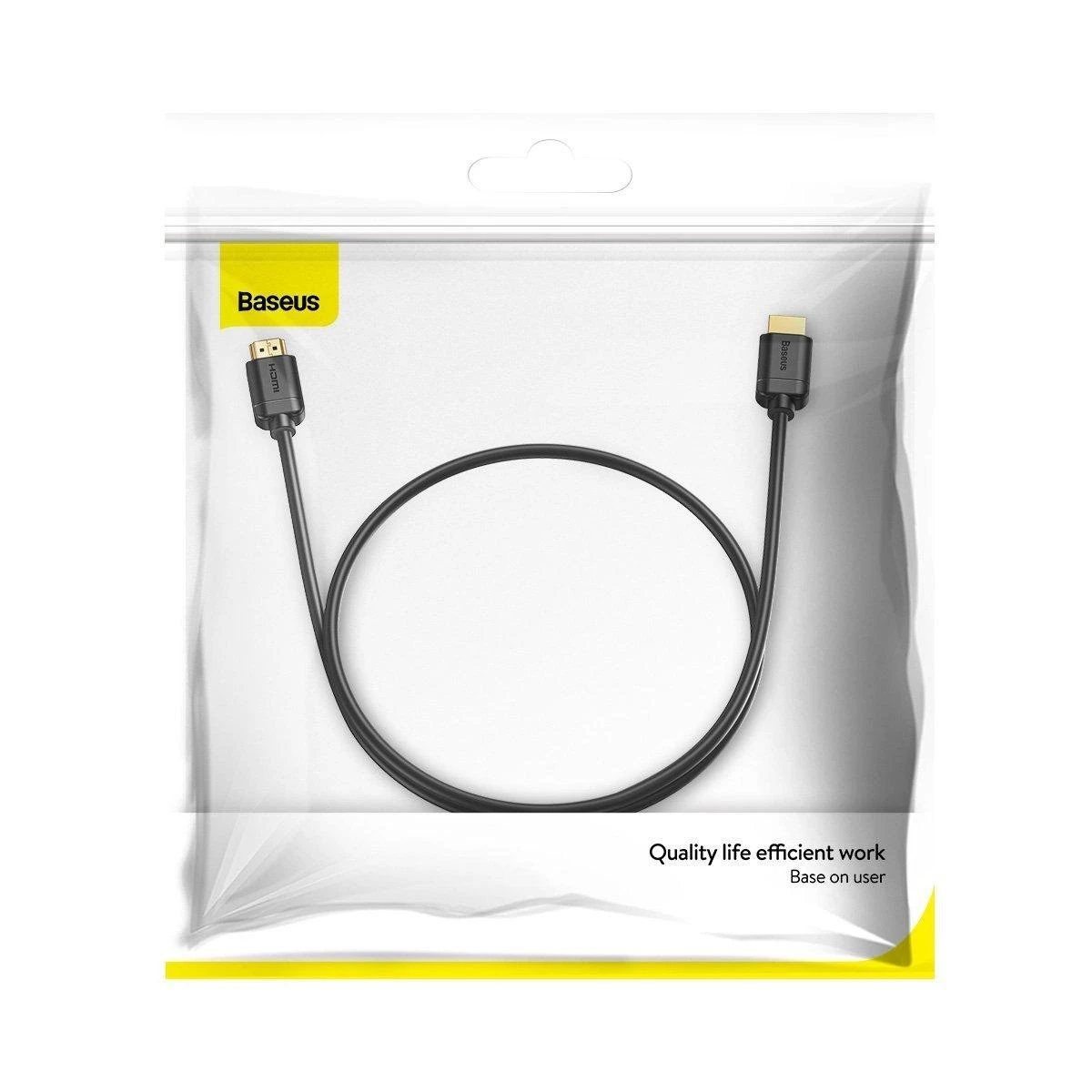 Kabelis HDMI-HDMI kištukai 1.0m (HDMI 2.0) juodas 4K 60Hz, BASEUS