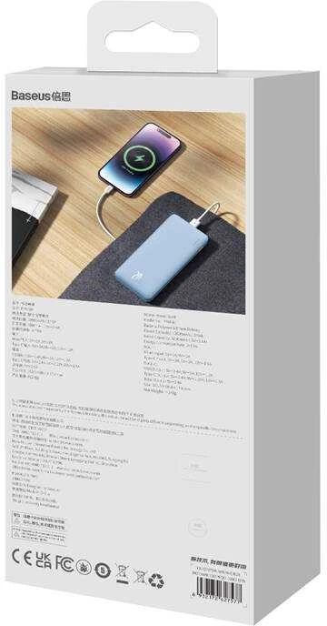 Baseus Airpow 10000 mAh 20W maitinimo blokas (mėlynas)