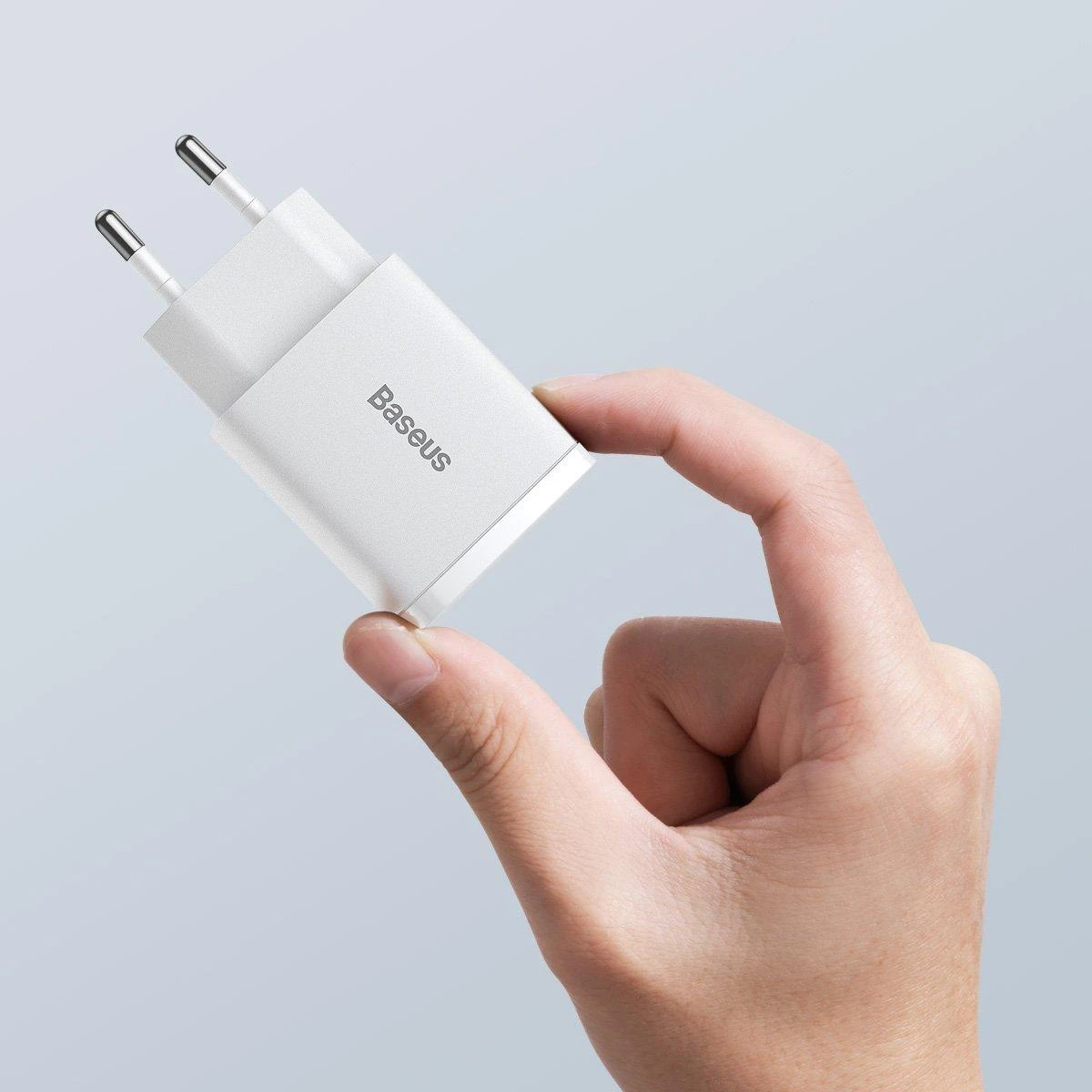 Įkroviklis Baseus Compact Quick Charger 20W USB-C/USB-A baltas CCXJ-B02