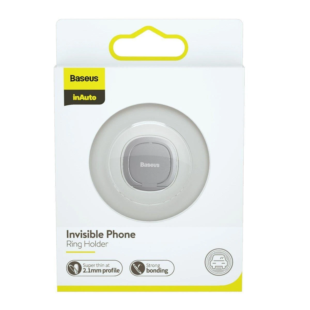Baseus Invisible Ring telefono laikiklis / žiedas - Sidabrinis
