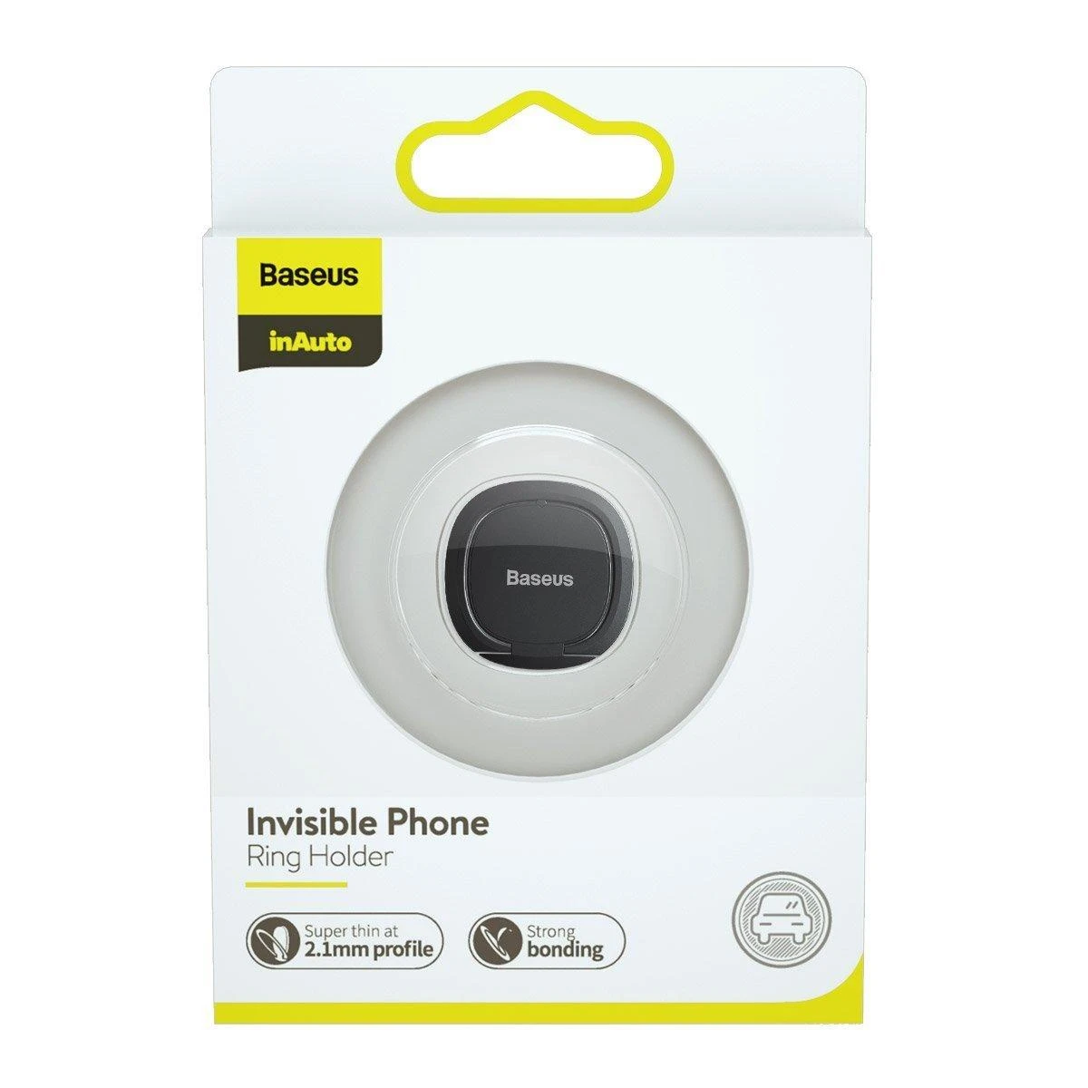 Baseus Invisible Žiedinis laikiklis telefonui - Pilkas