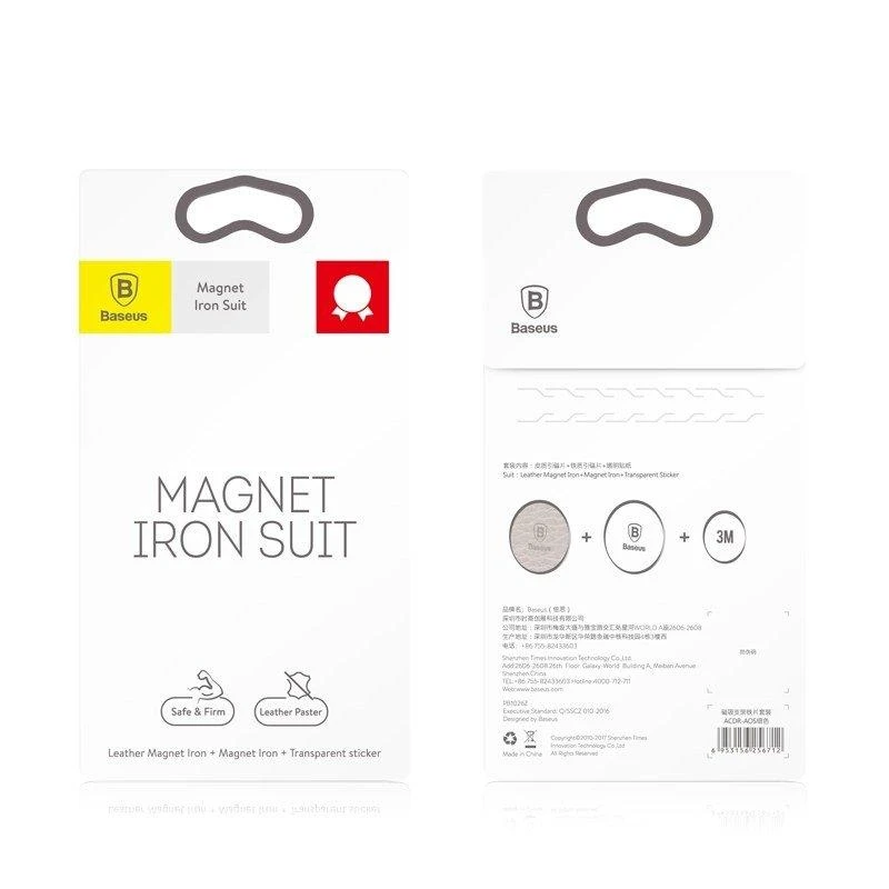 Magnetinis telefono laikiklis Baseus Iron Suit rinkinys - Juodas
