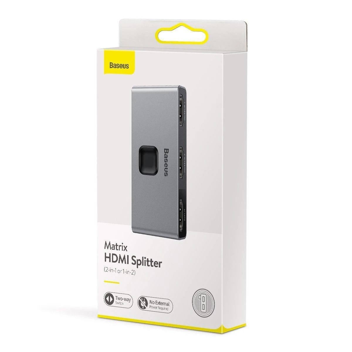 Baseus HDMI 4K dvikryptis perjungėjas (1->2 / 2->1)