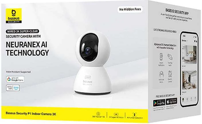 Baseus P1 3K vidaus kamera (balta)