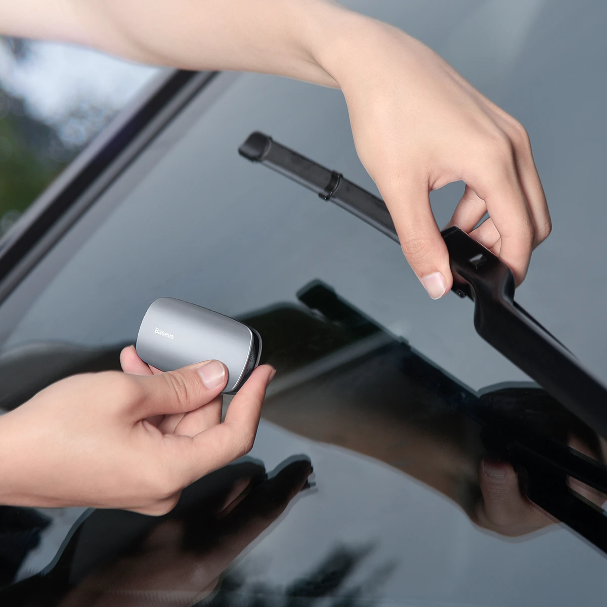 Baseus Rain Wing įrankis automobilio valytuvams atnaujinti - Pilkas