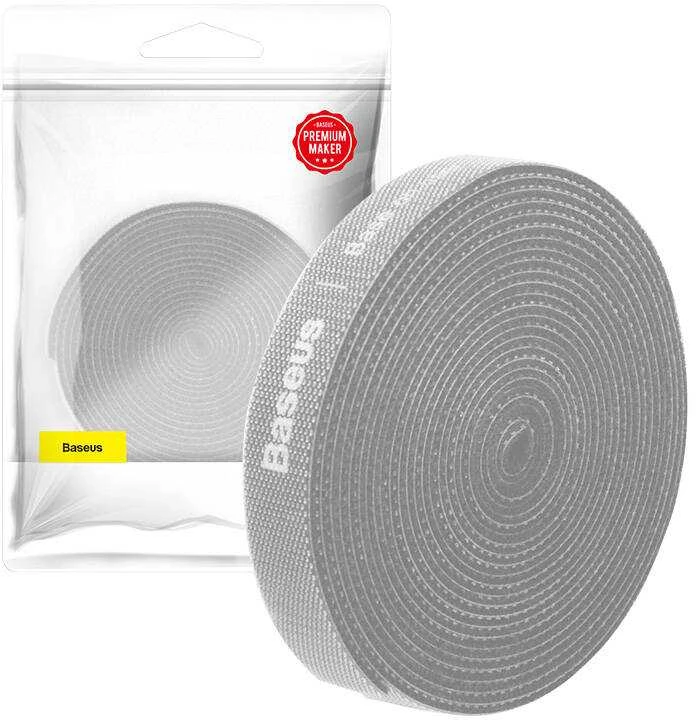 Kabelių surišimo juosta, "Velcro", 3m pilka BASEUS