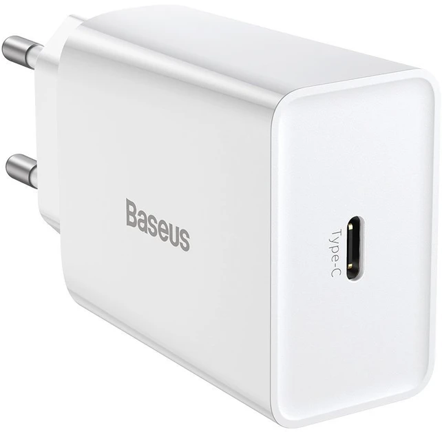 Baseus Speed Mini greitas įkroviklis USB-C PD 3A 20W baltas